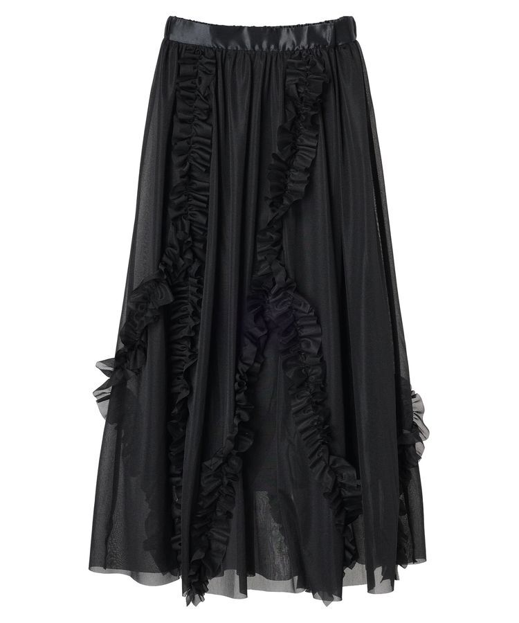 GARAGE OF GOOD CLOTHING「ペチコート付きフリル巻きスカート」|スカート|