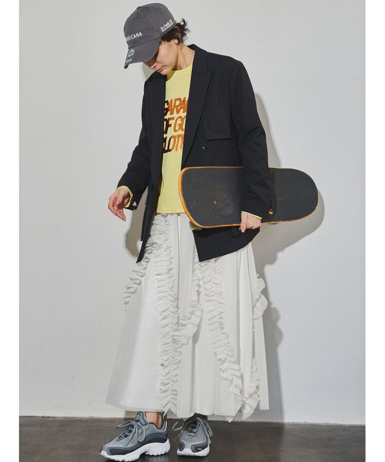 GARAGE OF GOOD CLOTHING「ペチコート付きフリル巻きスカート」|スカート|