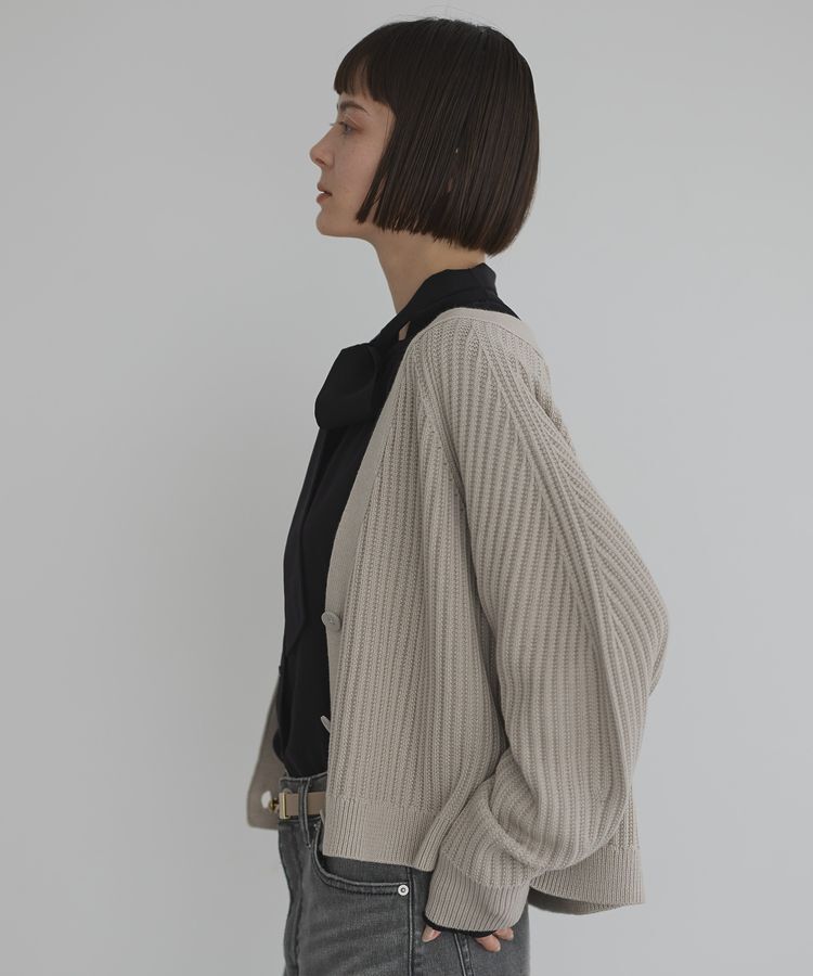 GARAGE OF GOOD CLOTHING「ボリューム袖ショート丈カーディガン」|カーディガン|