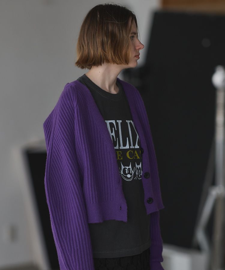 GARAGE OF GOOD CLOTHING「ボリューム袖ショート丈カーディガン」|カーディガン|