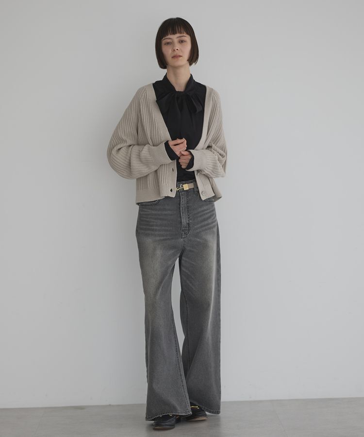 GARAGE OF GOOD CLOTHING「ボリューム袖ショート丈カーディガン」|カーディガン|