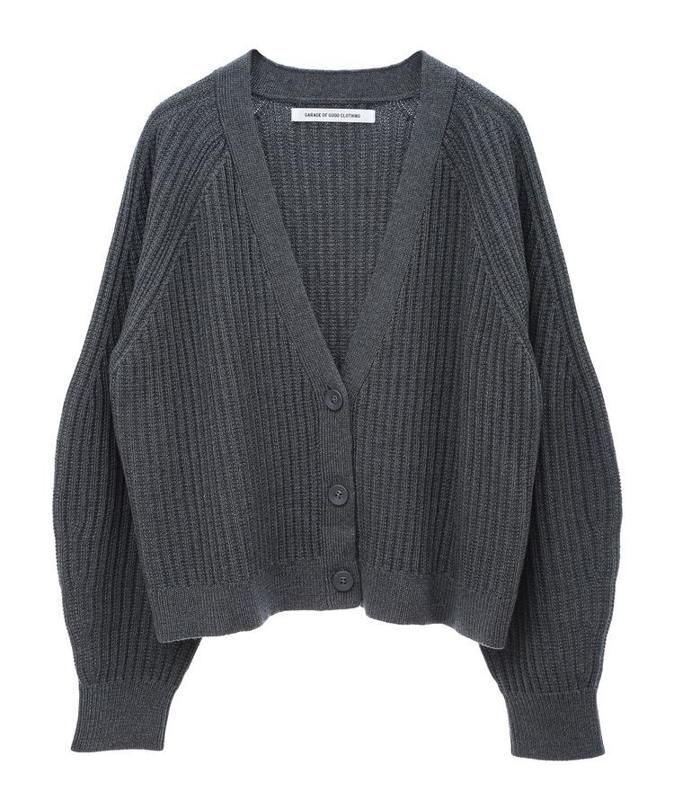 GARAGE OF GOOD CLOTHING「ボリューム袖ショート丈カーディガン」|カーディガン|