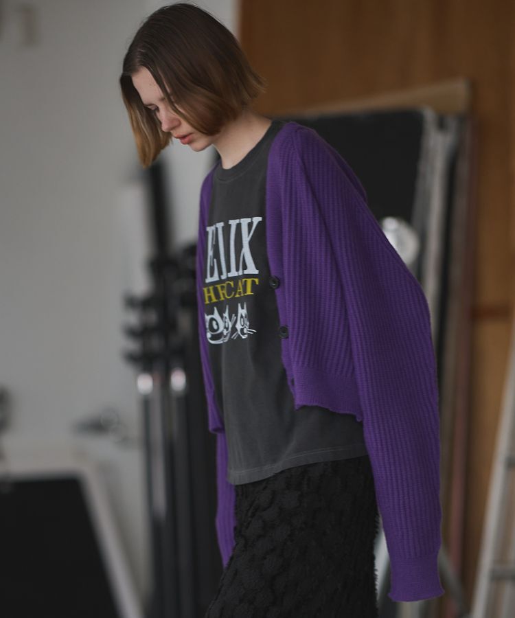 GARAGE OF GOOD CLOTHING「ボリューム袖ショート丈カーディガン」|カーディガン|