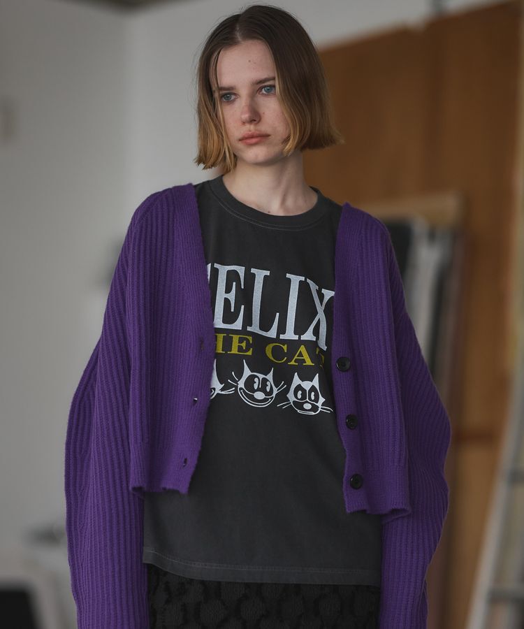 GARAGE OF GOOD CLOTHING「ボリューム袖ショート丈カーディガン」|カーディガン|