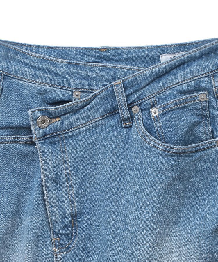 GARAGE OF GOOD CLOTHING「ラップロングデニムスカート」|フレア|