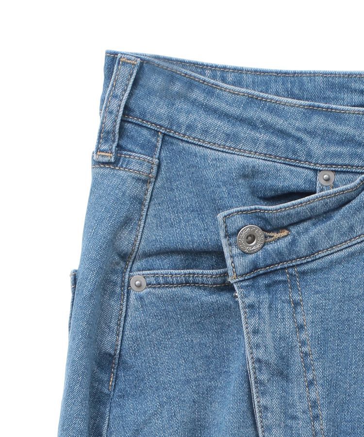 GARAGE OF GOOD CLOTHING「ラップロングデニムスカート」|フレア|