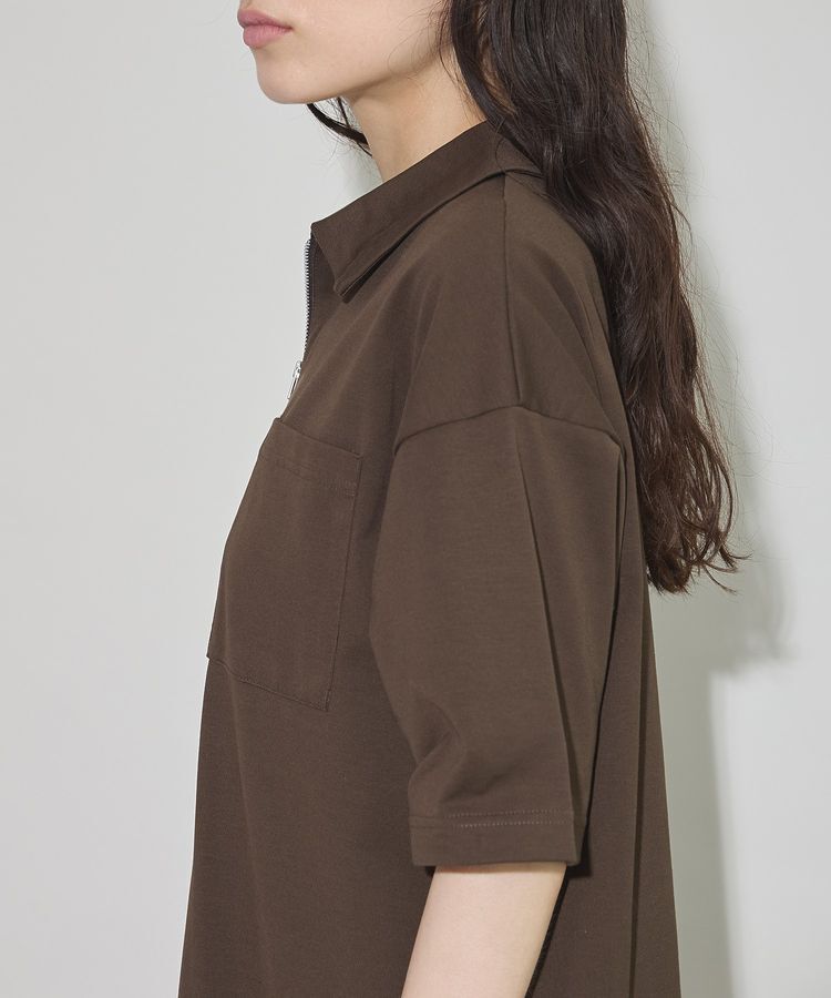 GARAGE OF GOOD CLOTHING「【日本製】ポロ襟ZIP付ワンピース」|ワンピース|