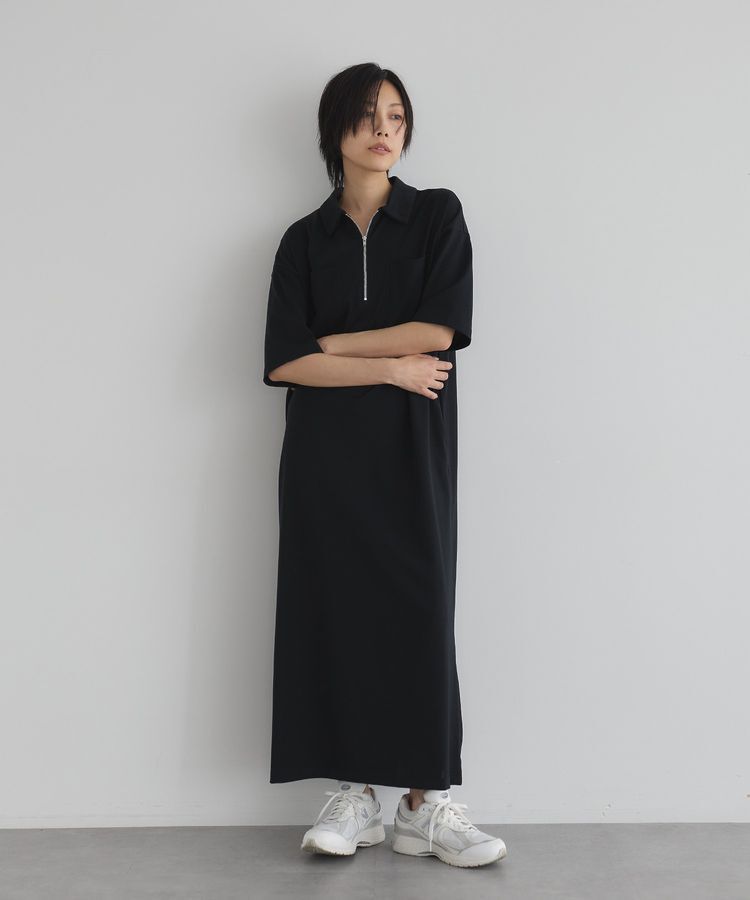 GARAGE OF GOOD CLOTHING「【日本製】ポロ襟ZIP付ワンピース」|ワンピース|