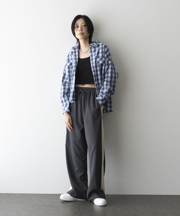 GARAGE OF GOOD CLOTHING「無地サイドラインドロストパンツ」|その他|