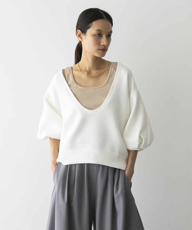 GARAGE OF GOOD CLOTHING「【日本製】深Uネック袖ボリュームプルオーバー」|Tシャツ・カットソー|