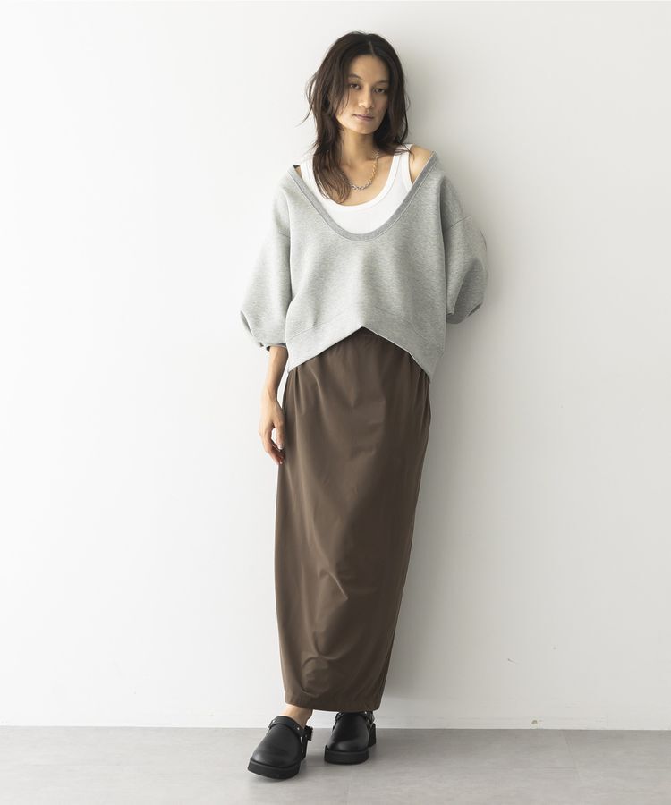 GARAGE OF GOOD CLOTHING「【日本製】深Uネック袖ボリュームプルオーバー」|Tシャツ・カットソー|