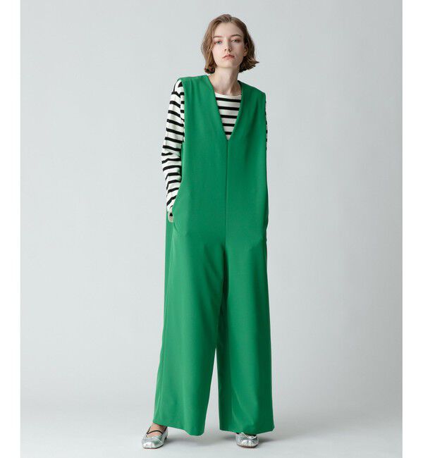 allureville「【allureville&times;otonaMUSE】ダブルクロスVネックオールインワン」|その他|