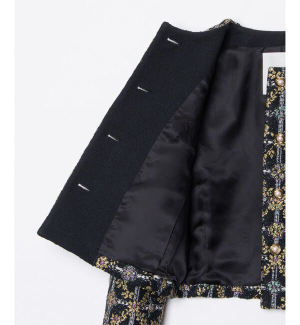 LOULOU WILLOUGHBY「【LOULOU WILLOUGHBY】MALHIA KENTラメジャガード ジャケット」|その他|