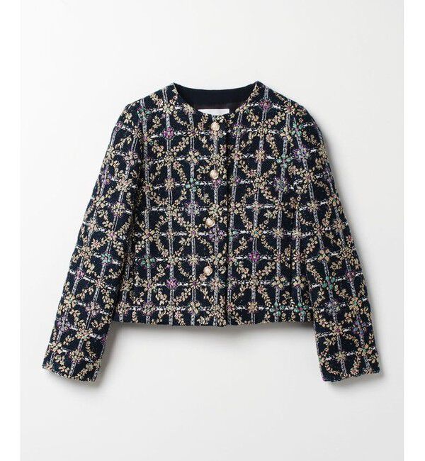 LOULOU WILLOUGHBY「【LOULOU WILLOUGHBY】MALHIA KENTラメジャガード ジャケット」|その他|