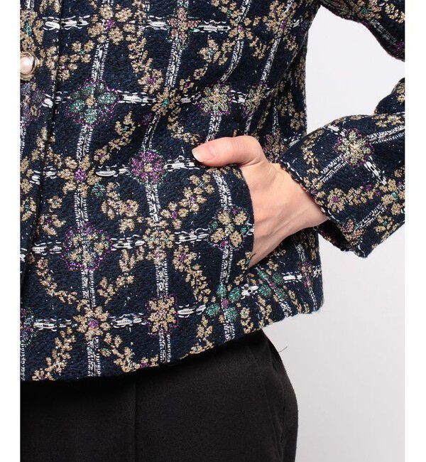 LOULOU WILLOUGHBY「【LOULOU WILLOUGHBY】MALHIA KENTラメジャガード ジャケット」|その他|