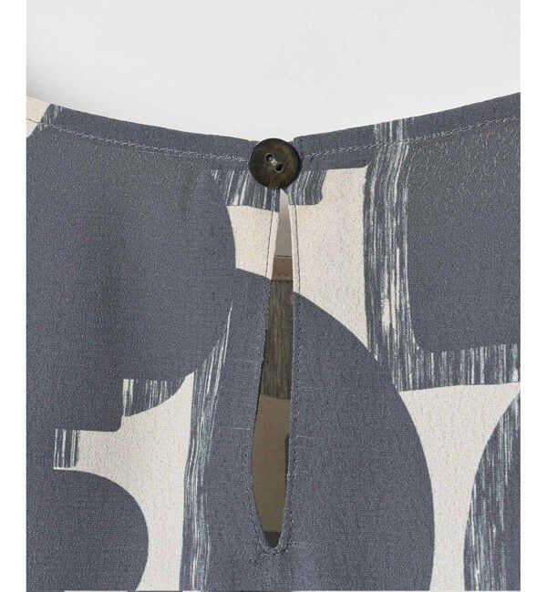 allureville「モダンジオメトリックプリントブラウス」|その他|