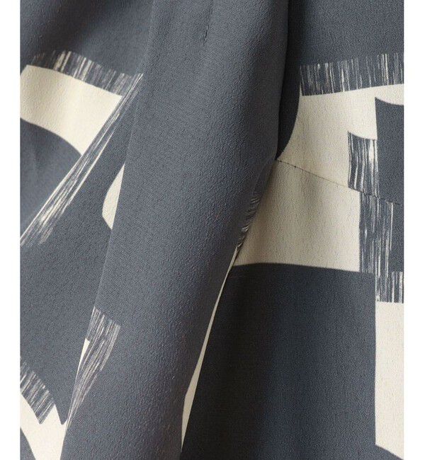 allureville「モダンジオメトリックプリントブラウス」|その他|