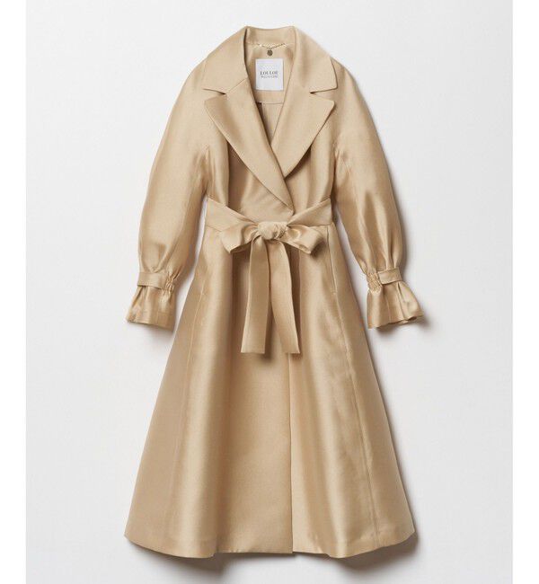 LOULOU WILLOUGHBY「【LOULOU WILLOUGHBY】シルキーダブルクロスドレスコート」|その他|