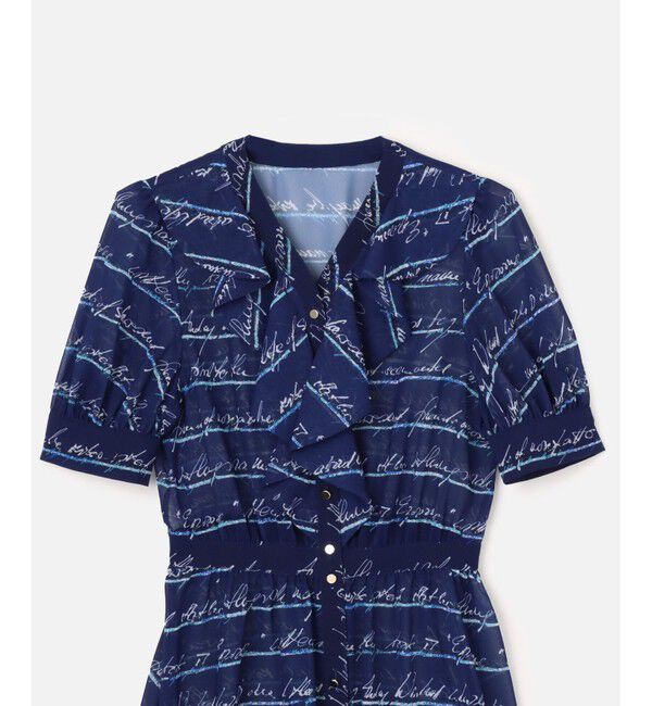 LOULOU WILLOUGHBY「【LOULOU WILLOUGHBY】RATTIレタードボーダーワンピース」|ワンピース|