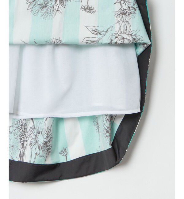 LOULOU WILLOUGHBY「【LOULOU WILLOUGHBY】NEONストライプフラワースカート」|フレア|