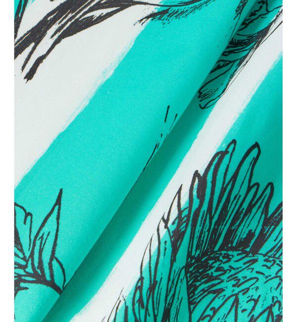 LOULOU WILLOUGHBY「【LOULOU WILLOUGHBY】NEONストライプフラワースカート」|フレア|