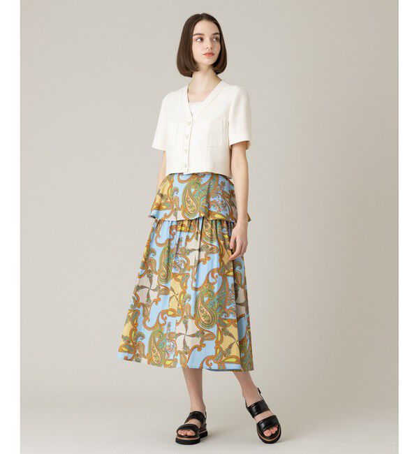 LOULOU WILLOUGHBY「《ドラマ着用》【LOULOU WILLOUGHBY】トリッカーオックス半袖ジャケット」|ノーカラージャケット|