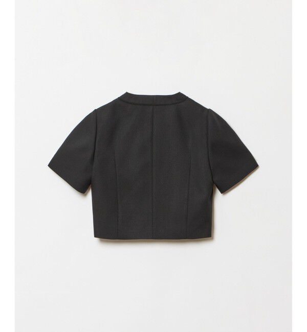 LOULOU WILLOUGHBY「《ドラマ着用》【LOULOU WILLOUGHBY】トリッカーオックス半袖ジャケット」|ノーカラージャケット|