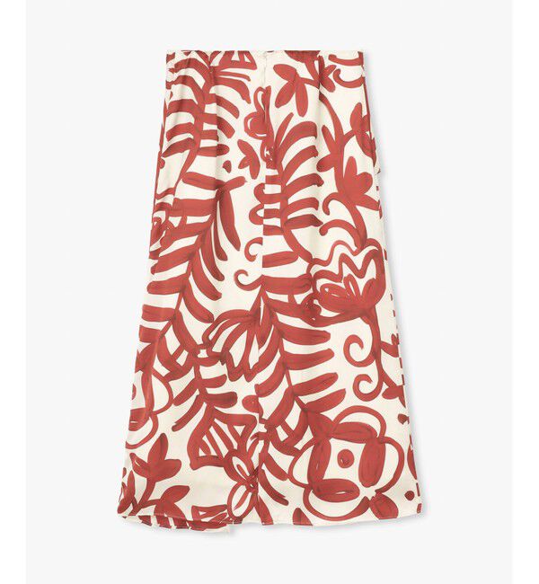 allureville「ペインティングフラワープリントスカート」|スカート|