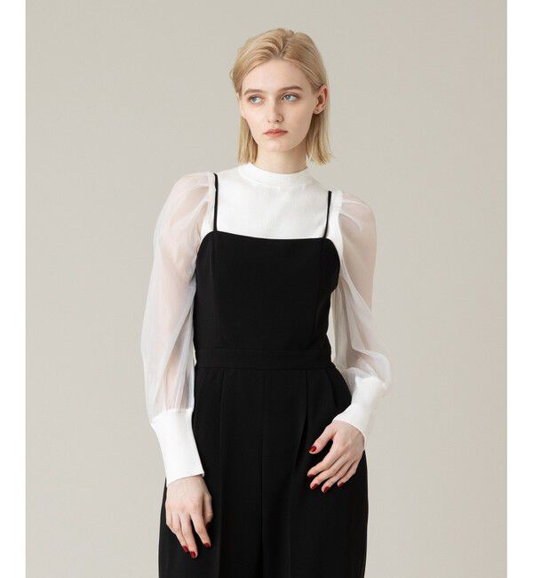 LOULOU WILLOUGHBY「【LOULOU WILLOUGHBY】◇ タックパフシアースリーブプルオーバー」|その他|オフホワイト