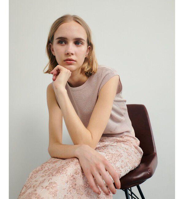 LOULOU WILLOUGHBY「【LOULOU WILLOUGHBY】リブコルセットラメプルオーバー」|その他|