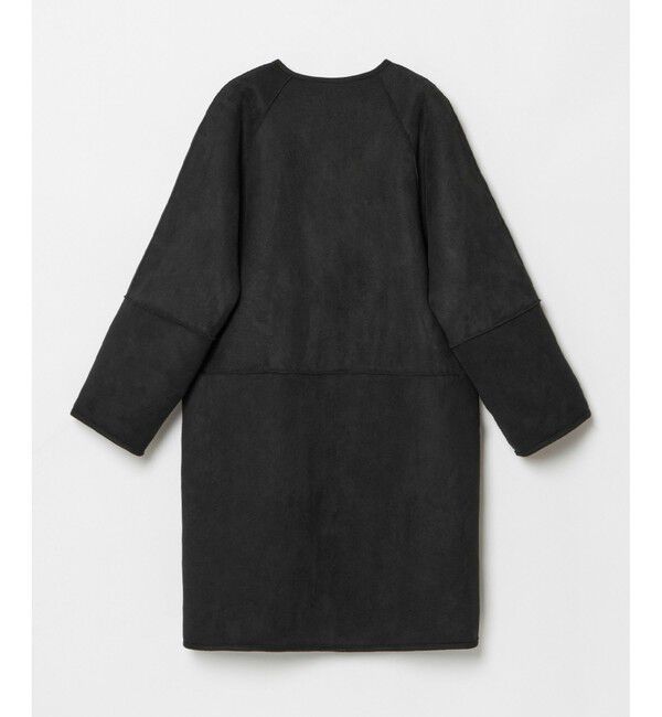 allureville「リバーシブルボアコート」|ノーカラーコート|