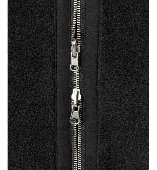 allureville「リバーシブルボアコート」|ノーカラーコート|