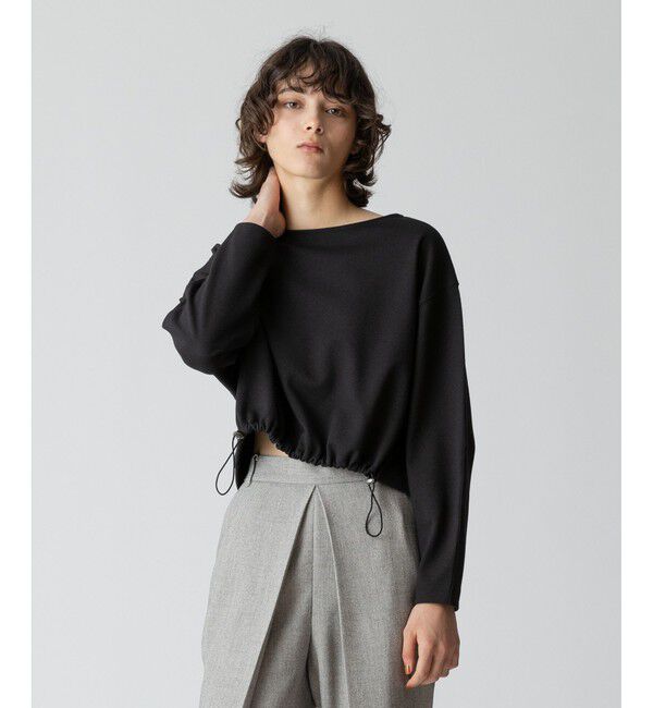 allureville「ブークレーダンボールクロップドプルオーバー」|Tシャツ・カットソー|