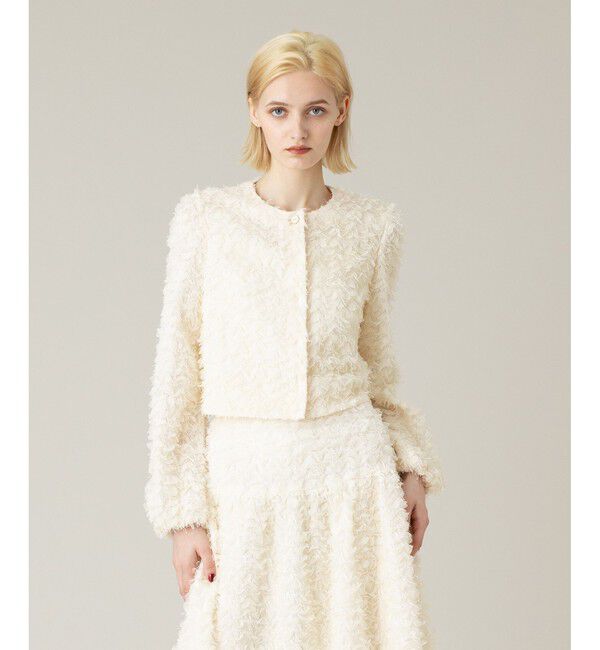 LOULOU WILLOUGHBY「【LOULOU WILLOUGHBY】フラワーパピヨンブルゾン」|ブルゾン・スタジャン|