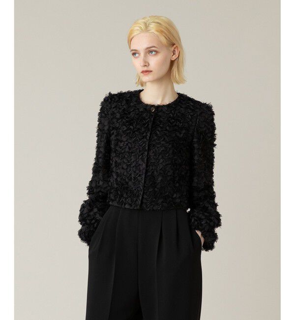 LOULOU WILLOUGHBY「【LOULOU WILLOUGHBY】フラワーパピヨンブルゾン」|ブルゾン・スタジャン|