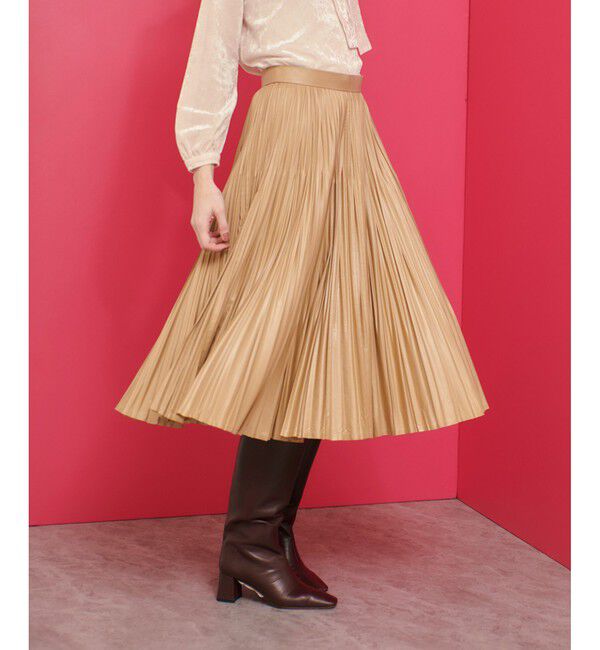 LOULOU WILLOUGHBY「【LOULOU WILLOUGHBY】レザーライクプリーツスカート」|スカート|