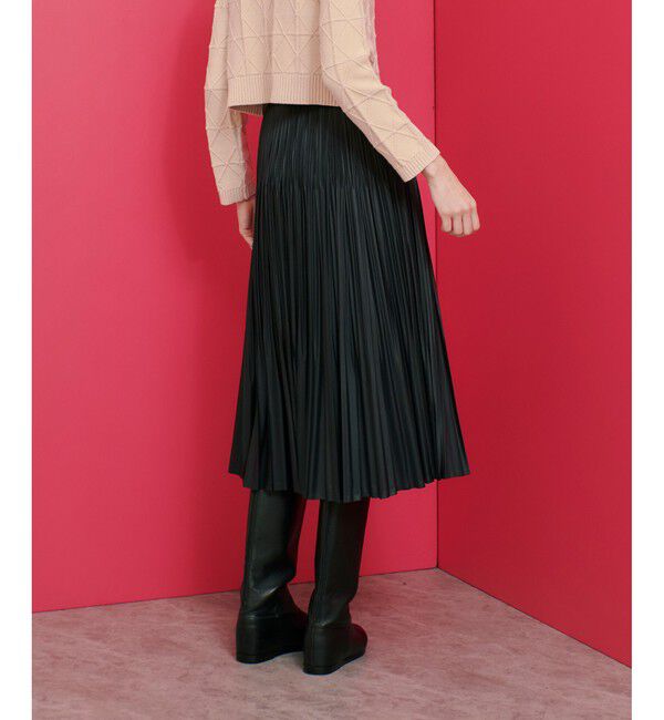 LOULOU WILLOUGHBY「【LOULOU WILLOUGHBY】レザーライクプリーツスカート」|スカート|