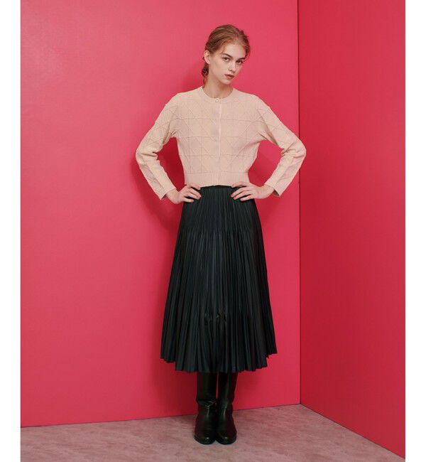 LOULOU WILLOUGHBY「【LOULOU WILLOUGHBY】レザーライクプリーツスカート」|スカート|