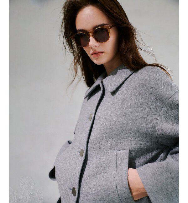 allureville「ボンディングステンカラーブルゾン」|ブルゾン・スタジャン|