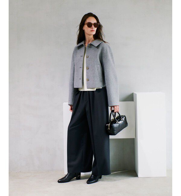 allureville「ボンディングステンカラーブルゾン」|ブルゾン・スタジャン|