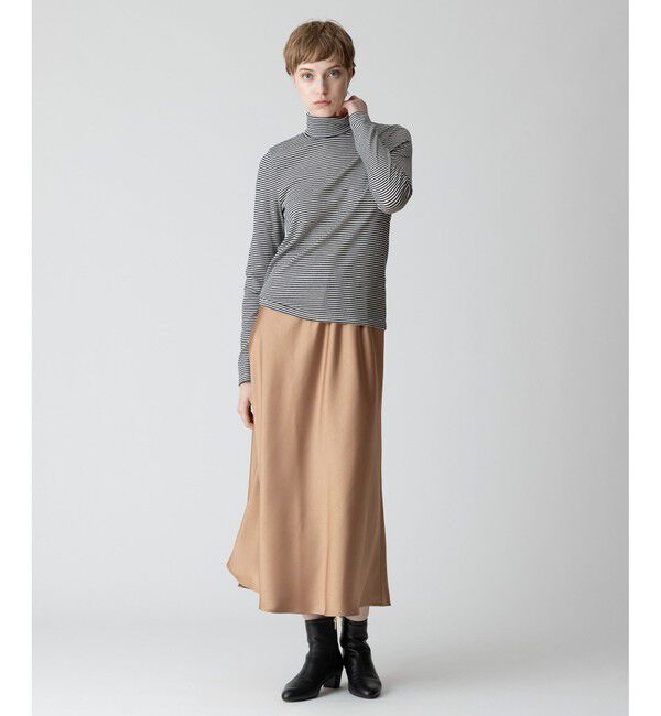 allureville「ハーフミラノボーダープルオーバー」|Tシャツ・カットソー|