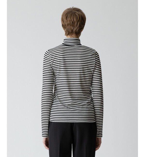 allureville「ハーフミラノボーダープルオーバー」|Tシャツ・カットソー|