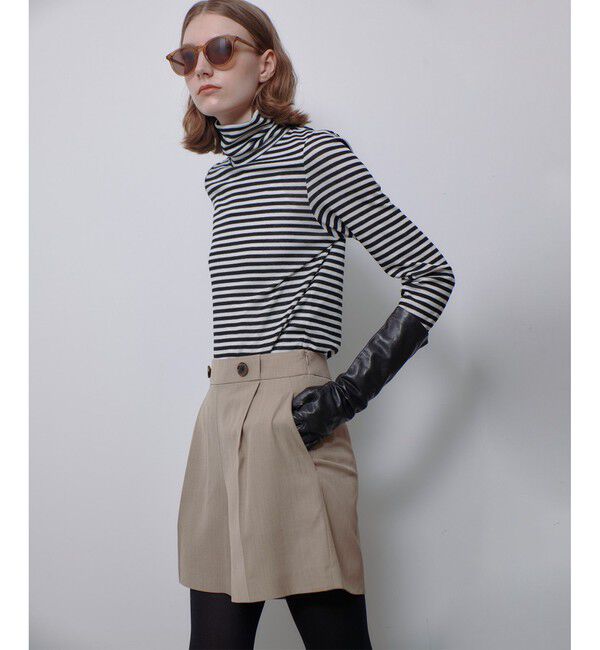 allureville「ハーフミラノボーダープルオーバー」|Tシャツ・カットソー|