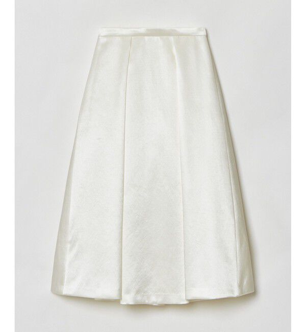 allureville「アセテートサテンボンディングスカート」|フレア|