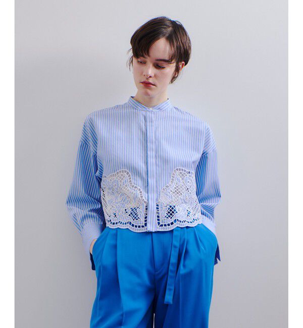 allureville「エンブロイダリーポイントシャツ」|シャツ・ブラウス|