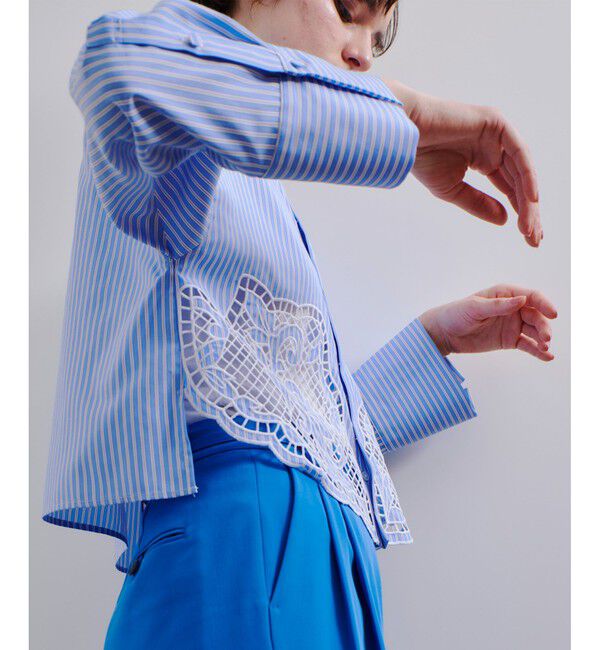 allureville「エンブロイダリーポイントシャツ」|シャツ・ブラウス|