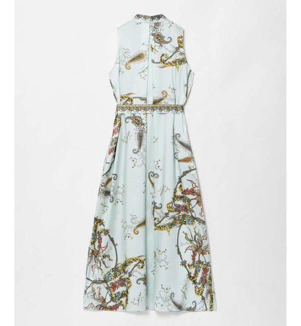 allureville「RATTIスカーフプリントノースリーブワンピース」|ワンピース|