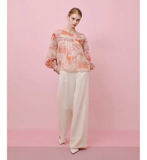 LOULOU WILLOUGHBY「【LOULOU WILLOUGHBY】カテドラルプリント ブラウス」|シャツ・ブラウス|