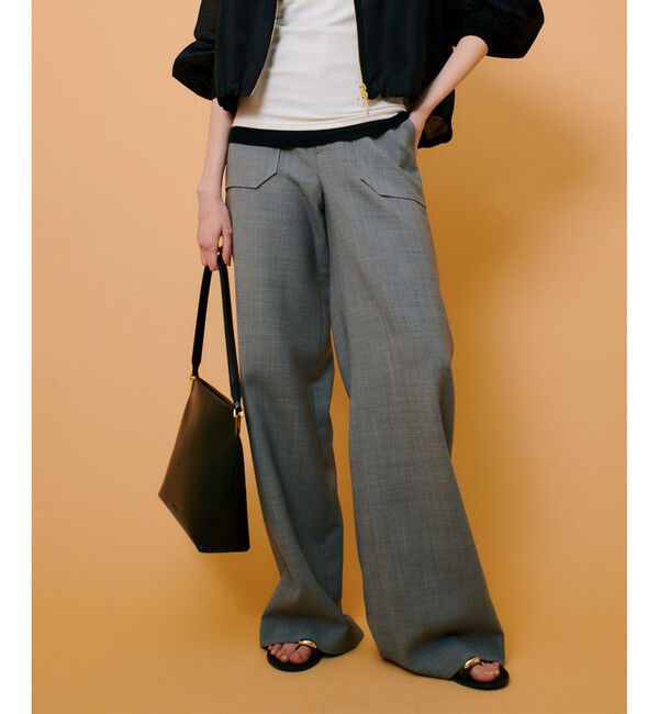 allureville「T/W 2WAYバイヤスワイドパンツ」|サルエル|