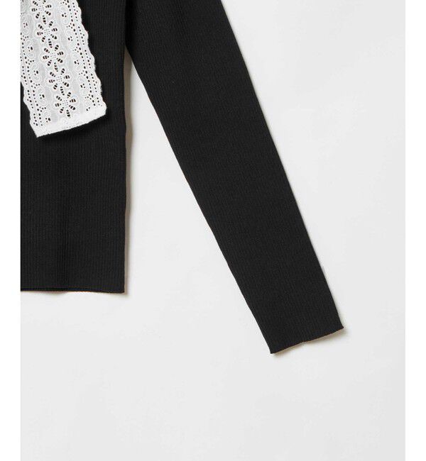 LOULOU WILLOUGHBY「【LOULOU WILLOUGHBY】シシュウボウタイリブプルオーバー」|ニット・セーター|